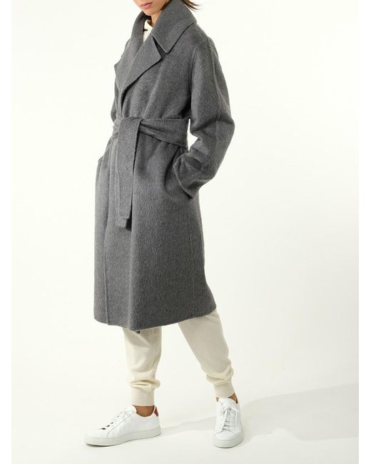 Max Mara Gray Lapel Coat