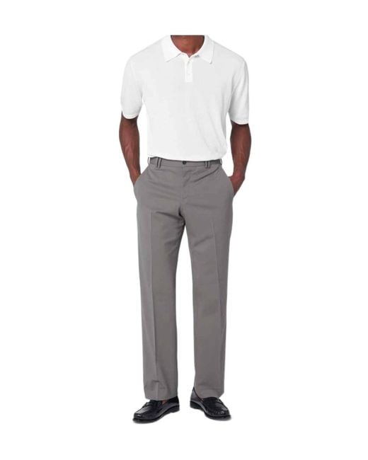 Pt Pantaloni Gray Pt Torino Classic Fit Trousers for men