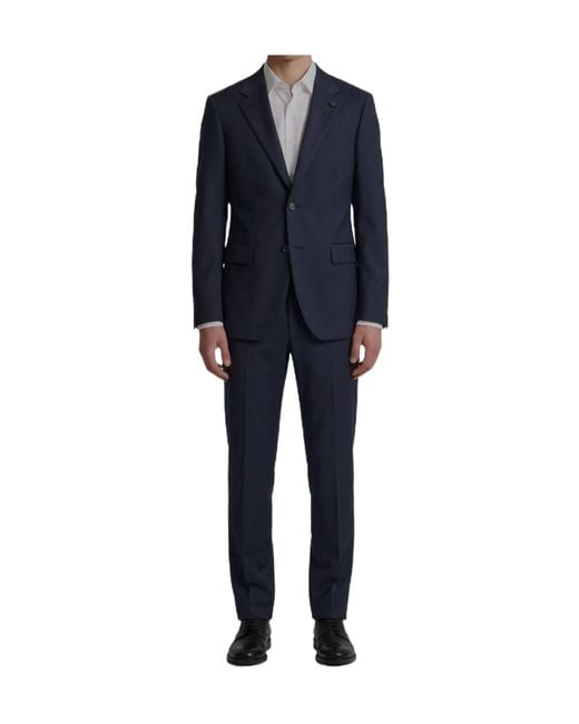 Lardini Blue Single-Breasted Classic Suit for men
