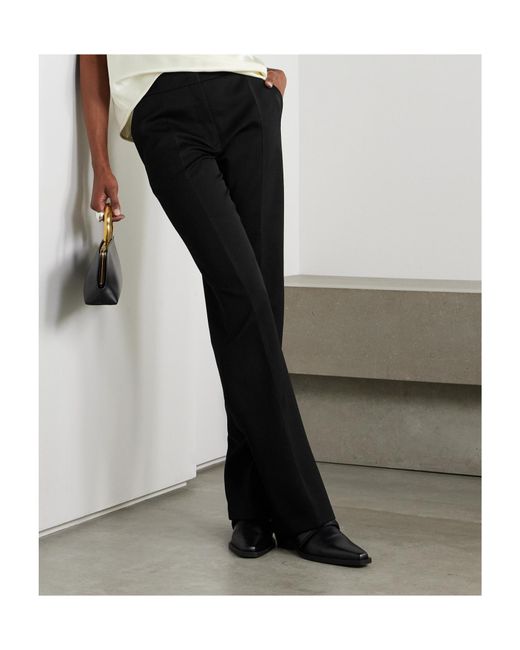 Jil Sander Black High-Waisted Casual Pants