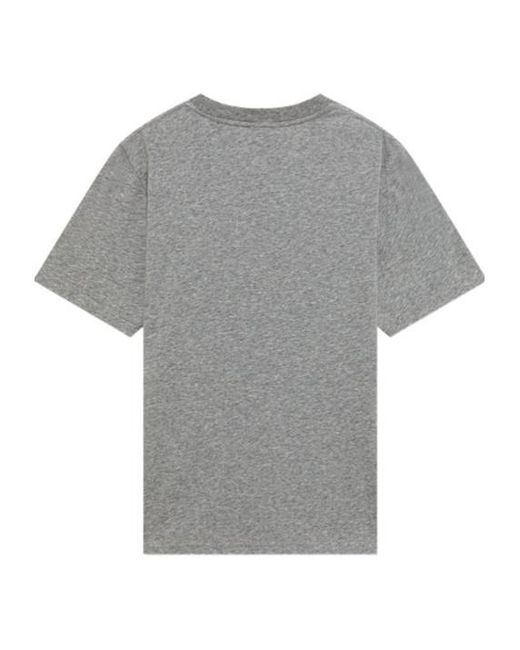 Autry Gray Script-Logo Cotton T-Shirt for men