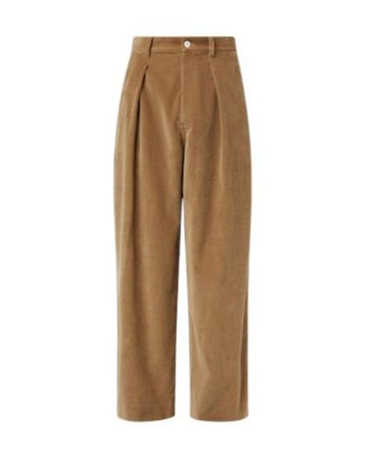 J.W. Anderson Natural Cotton Corduroy Wide-Leg Pants for men