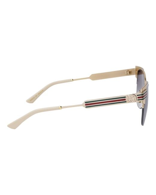 Gucci Metallic Logo Details Sunglasses