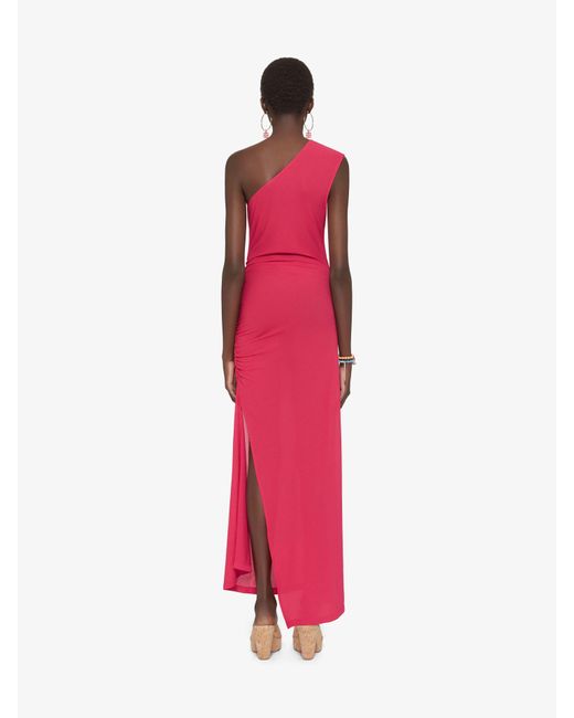 Givenchy Pink Asymmetric Draped Dress