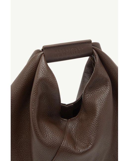 MM6 by Maison Margiela Brown Japanese Draped Mini Bag