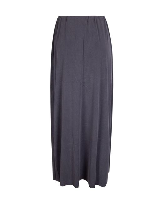 Samsøe & Samsøe Blue Elastic Waist Midi Skirt