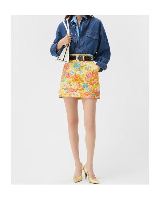 Versace Blue Loose Fit Denim Jacket