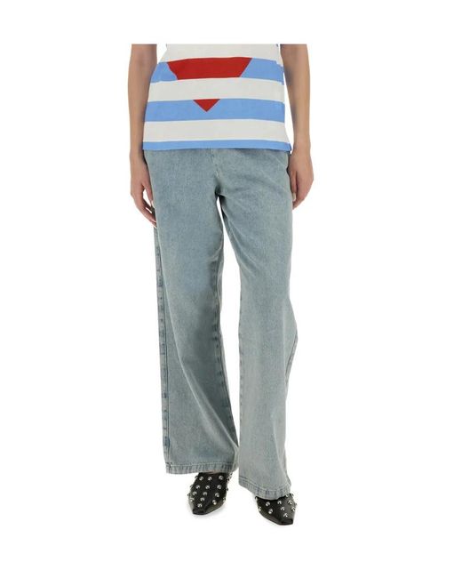 Moschino Blue Jeans Wide-Leg Jeans