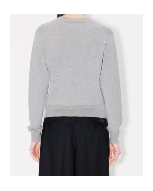 KENZO Gray Beaded Trimps Jumper