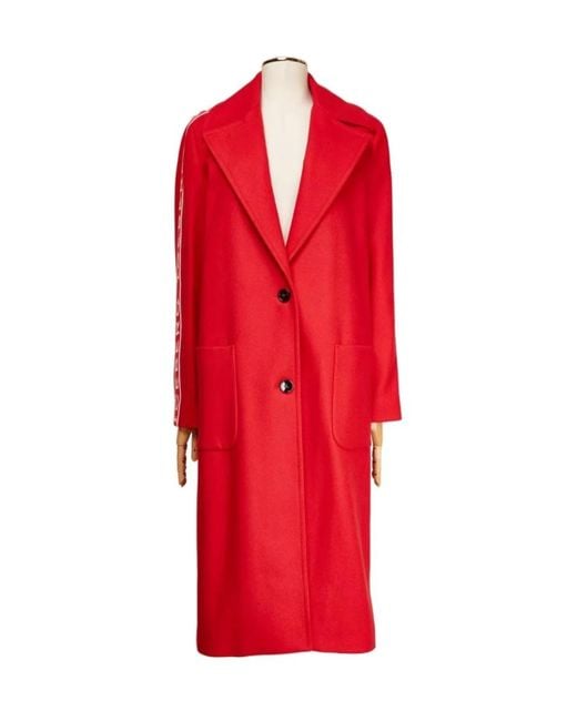 Iceberg Red Single-Breasted Coat