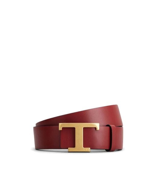 Tod's Black T-Timeless Reversible Belt