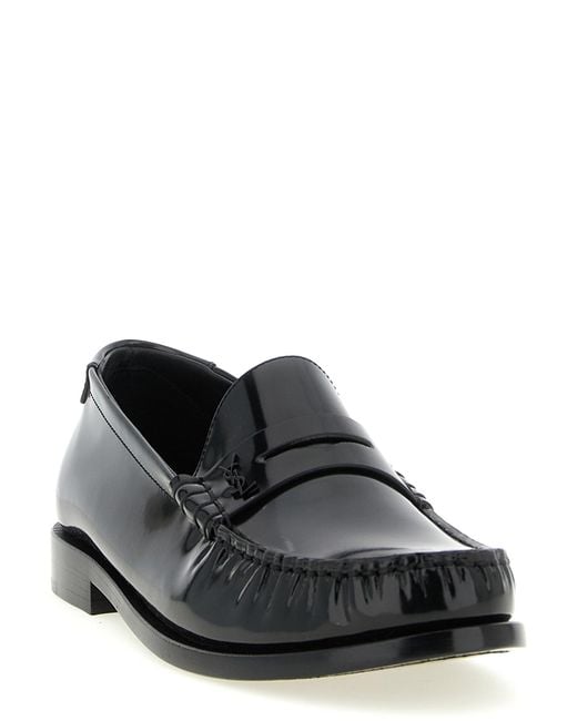 Saint Laurent Black Le Loafer Slip-On Loafers for men