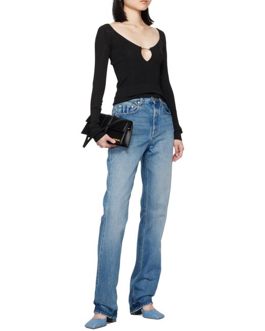 Jacquemus Black Pralu Ribbed Top