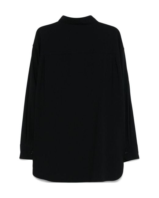 Giorgio Armani Black Classic Button-Up Shirt for men