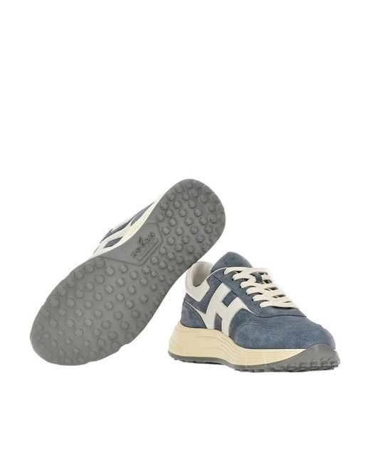 Hogan Blue Hyperlight Lace-Up Sneakers for men
