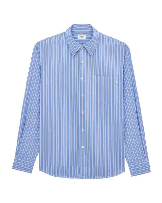 Saint Laurent Blue Cassandre Shirt for men