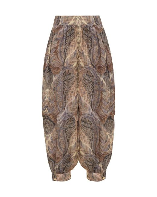 Zimmermann Brown Hypnotic Harem Pants
