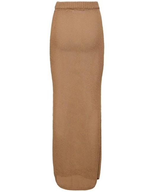 AYA MUSE Natural Knitted Skirt