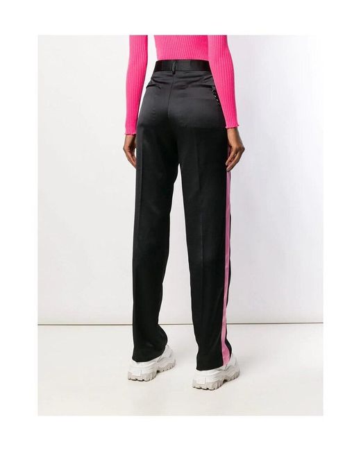 MSGM Black Straight Slacks