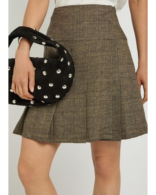 Our Legacy Green Pleated Midi Skirt