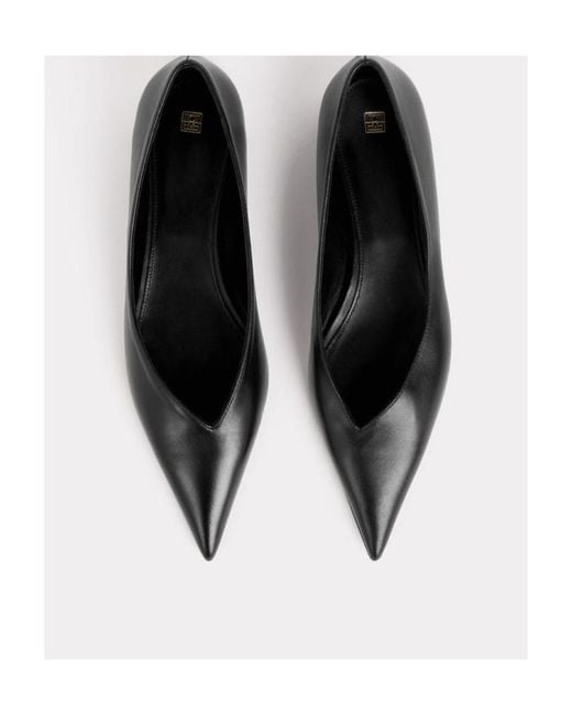 Totême Black Totême Pointed Toe Slip On Ballerinas