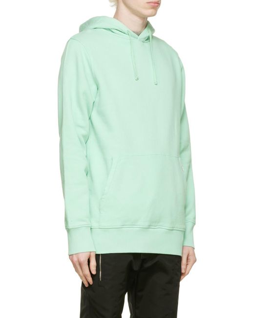 1017 ALYX 9SM Green Cotton Drawstring Hoodie for men