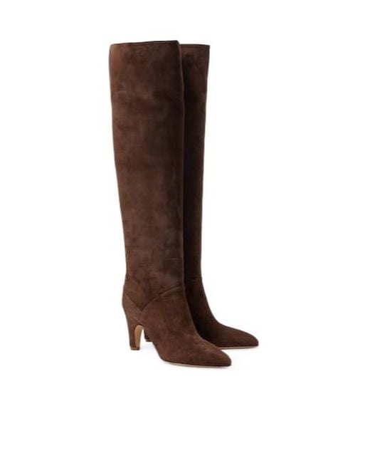Gabriela Hearst Brown Hana Leather Over-The-Knee Boots
