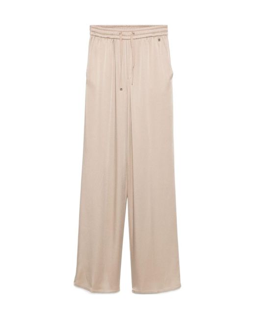 Herno Natural Drawstring Straight Leg Pants