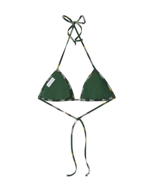 Burberry Multicolor Check Bikini Top