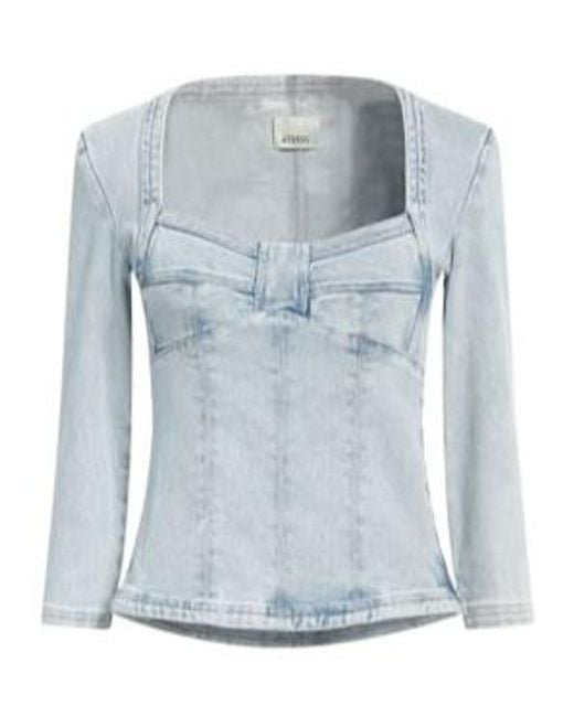 Isabel Marant Blue Light Wash Denim Top