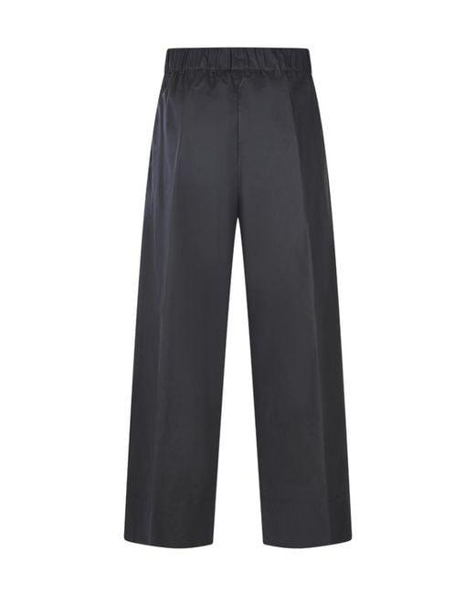 Antonelli Blue Relaxed Wide-Leg Pants