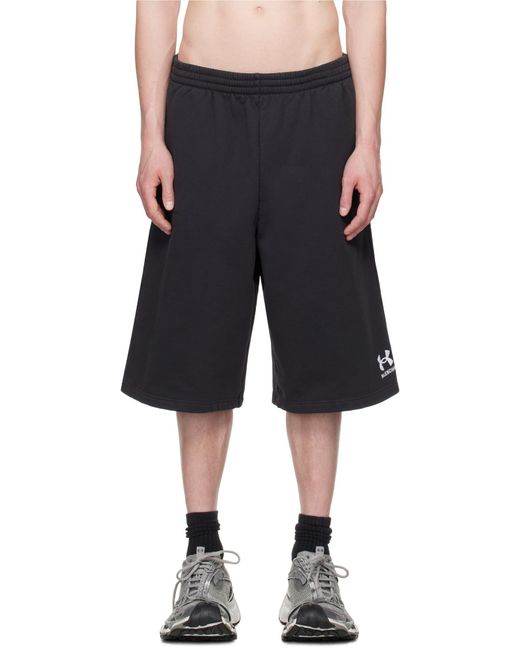 Balenciaga Blue X Under Armour Large Shorts for men