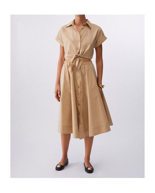 Liu Jo Natural Belted Shirt Dress