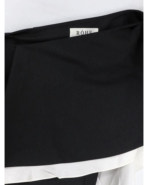 Rohe Black One-Shoulder Top
