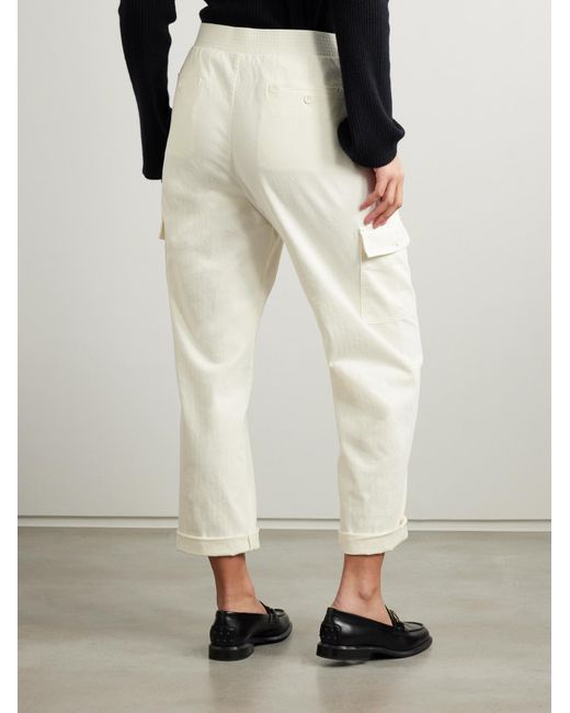James Perse White Work Casual Pants