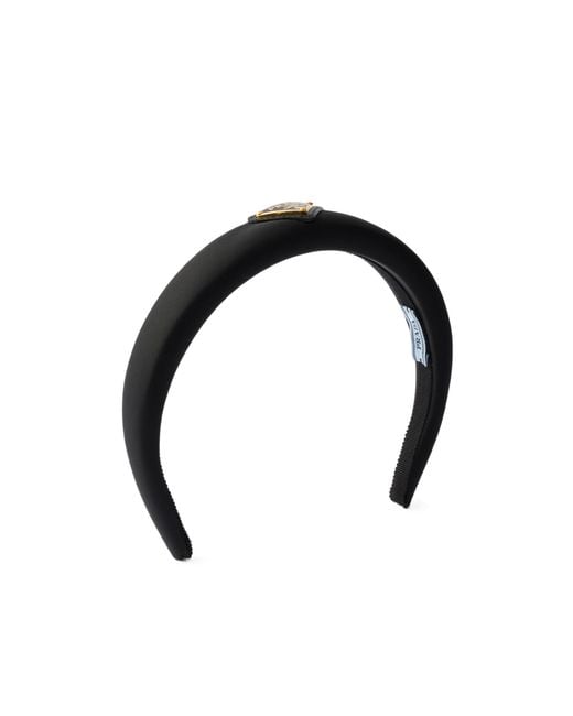 Prada Black Re-Nylon Padded Headband