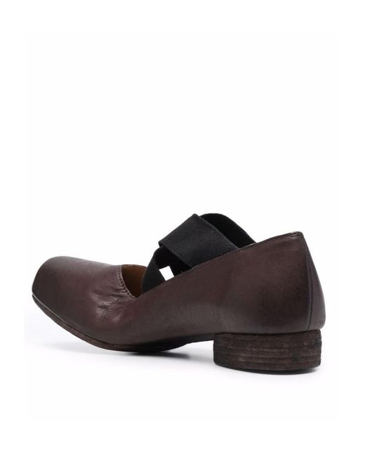 Uma Wang Brown Square-Toed Ballet Flats