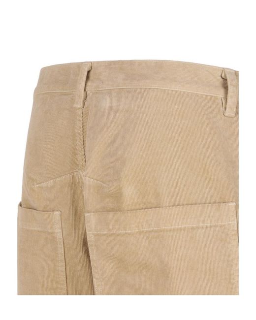 Nili Lotan Natural Casual Trousers With Belt Loops