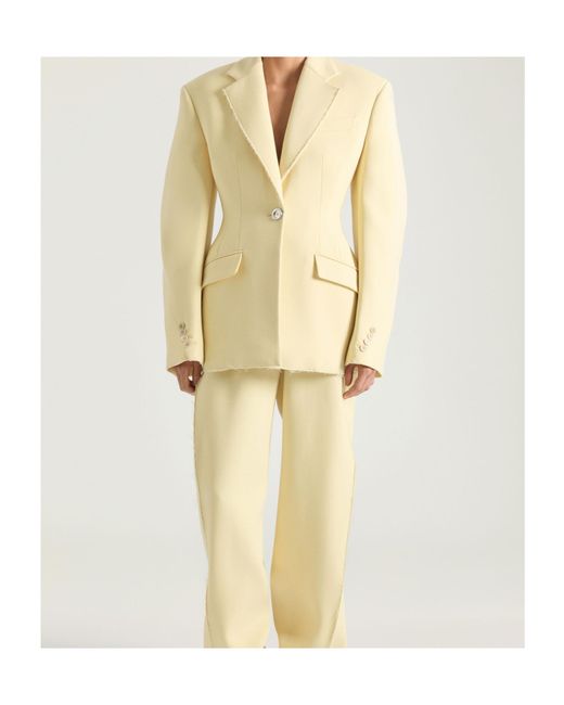 Givenchy Natural Single-Breasted Cocoon Jacket