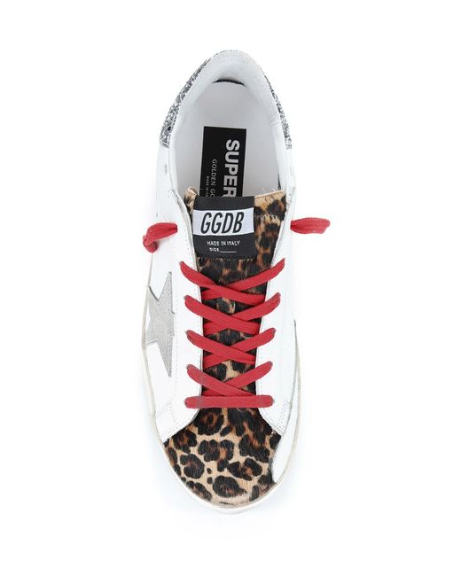 Golden Goose Deluxe Brand Multicolor Superstar Leopard-Print Sneakers