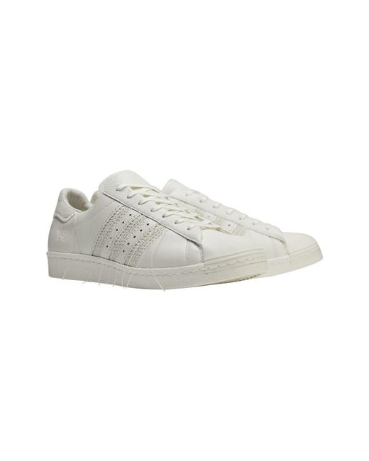 Y-3 White Solid-Color Casual Shoes for men