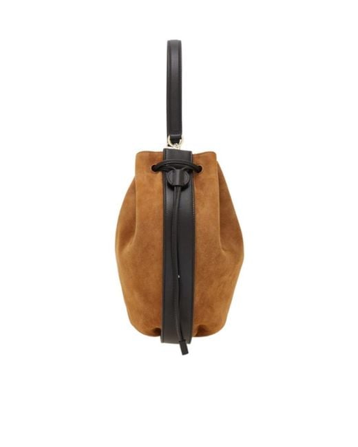 Ferragamo Brown Hug Bucket Bag