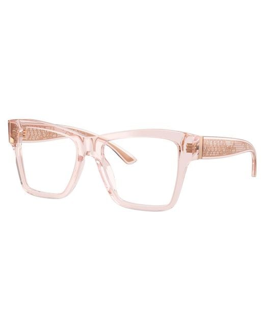Dolce & Gabbana Natural Eyewear Square Frame Glasses