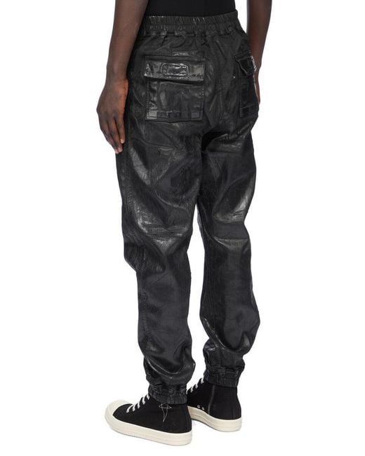 Rick Owens Black Megacrust Stretch Denim for men