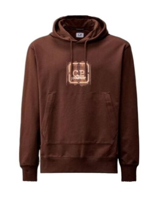 C P Company Brown Long-Sleeve Sweatshirt for men