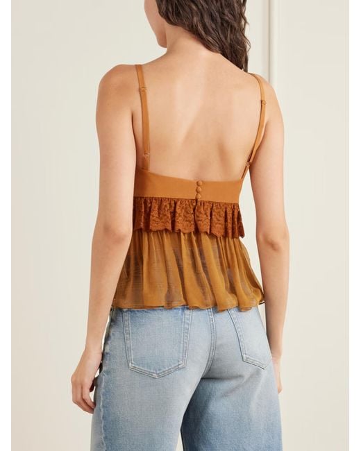 Chloé Brown Sleeveless Top