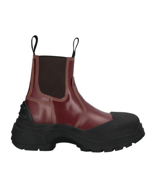 Maison Margiela Brown Two-Tone Platform Boots