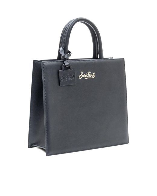 Mc2 Saint Barth Blue Midi Handle Tote Bag