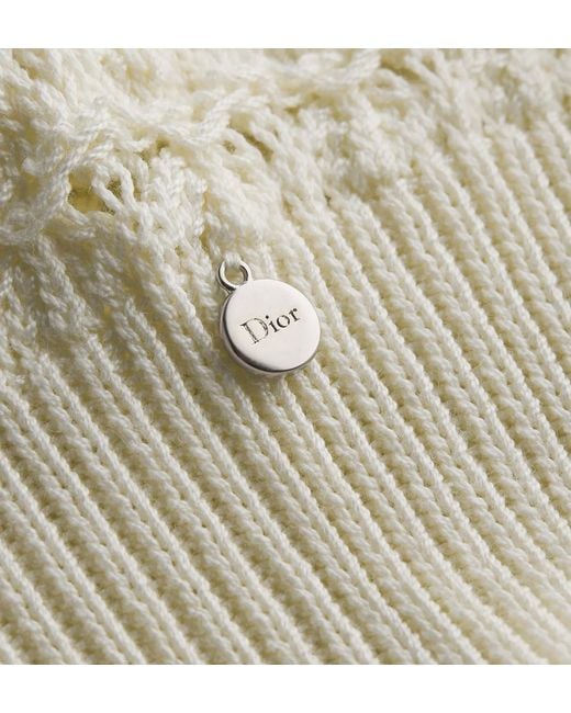 Dior White Iviera Fitted Sweater Vest