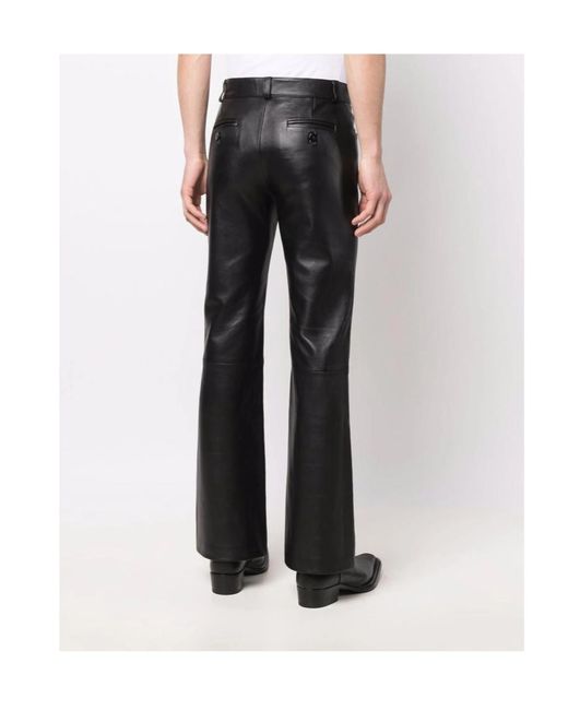 Ernest W. Baker Black Casual Trousers With Belt Loops for men